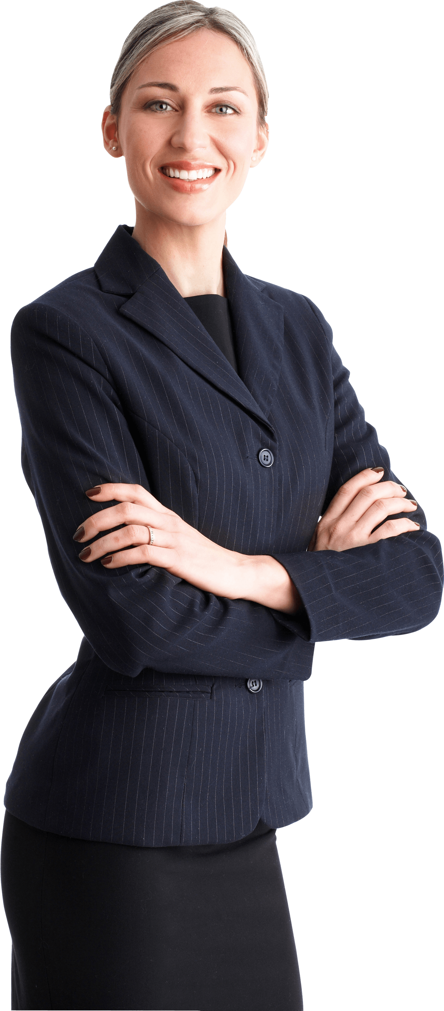 A business owner managing her company's spending